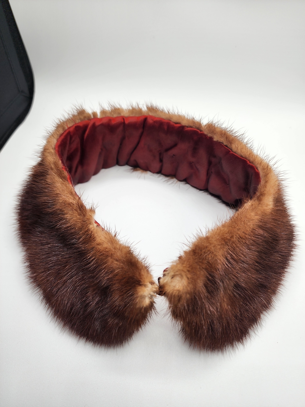Vintage Brown Fur Collar Mink